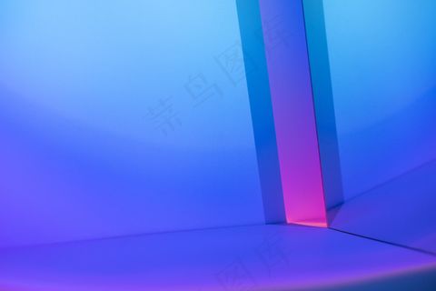 带有灯光日落投影灯的美学背景