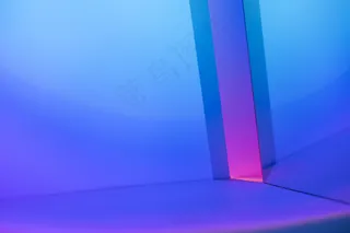 带有灯光日落投影灯的美学背景