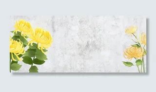 国庆旅游菊花展花朵赏菊淘宝banner