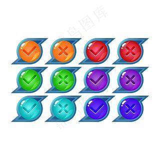 奇幻果冻游戏ui按钮设置是和否复选标记