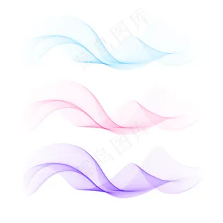 抽象彩色波浪图案 抽象彩色波浪图案