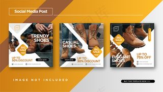 促销鞋模板或横幅banner