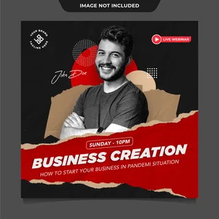 业务模板社交媒体帖子模板