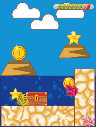 视频游戏场景界面