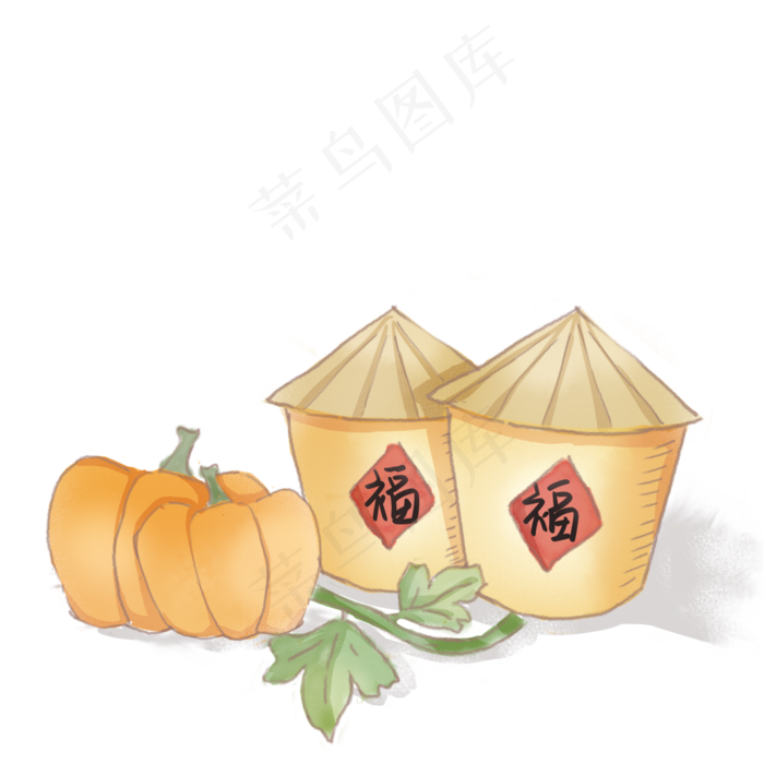 秋天丰收谷仓粮食免扣(2000X2000(DPI:300))psd模版下载