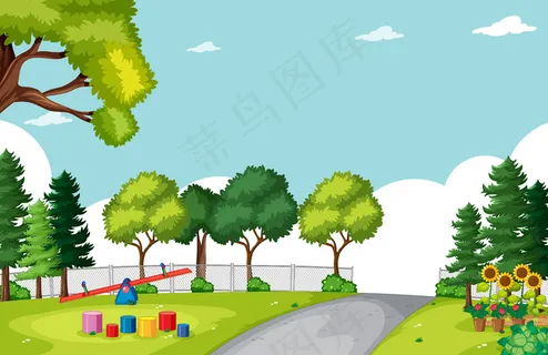 空旷的自然公园景色