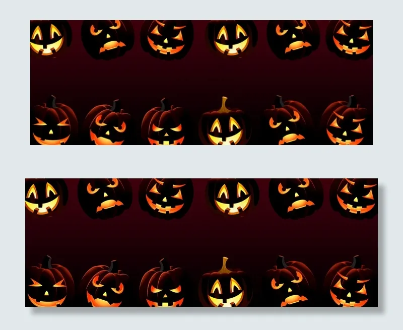 万圣节恐怖另类黑色banner