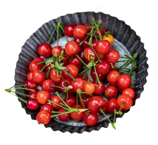 鲜红欲滴的樱桃