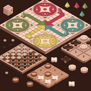 棋盘游戏集合等距设计