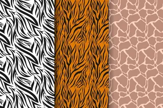 现代动物印花图案