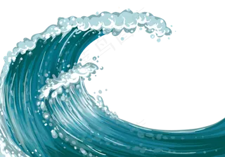 PNG 波浪 浪花 水 海洋