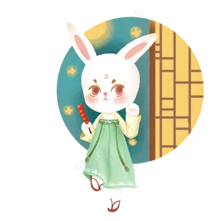 中秋节兔子糖葫芦