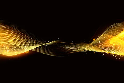 闪烁粒子的闪亮波背景