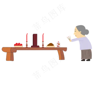 祭祖商用元素祭祀中元节