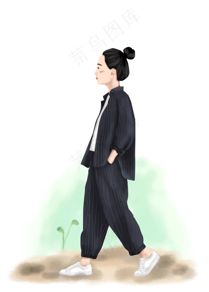 时尚穿搭佛系少女(2859X4000(DPI:300))psd模版下载