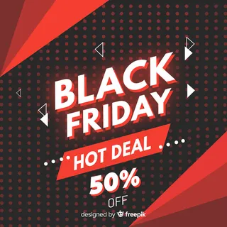 平面设计黑色星期五热卖横幅banner