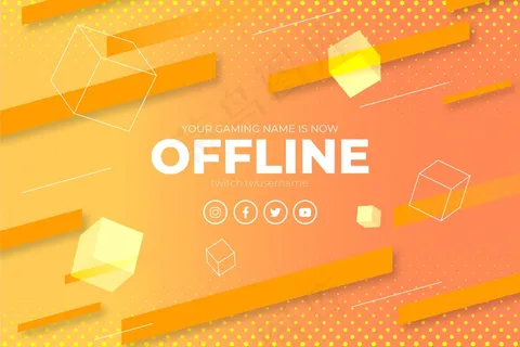 抽象脱机抽搐横幅banner