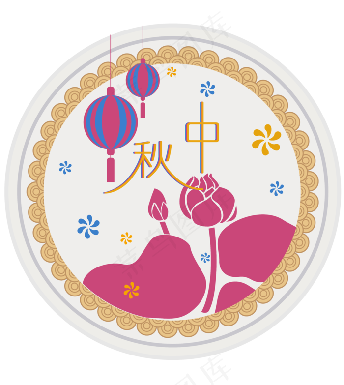 中秋节八月十五包装海报