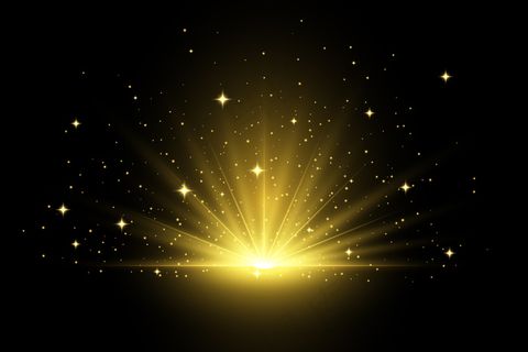 爆破日出光效果