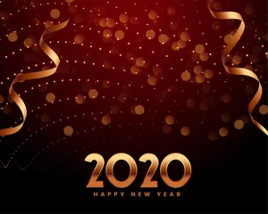 2020新年贺词请柬模板