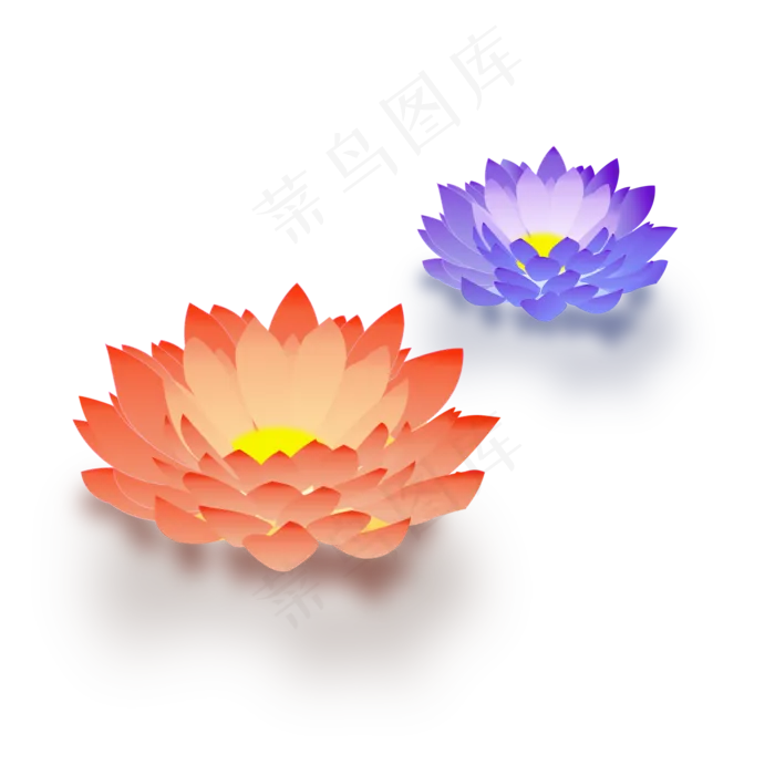 鼠绘中元节花灯元素设计(2000X2000(DPI:300))psd模版下载