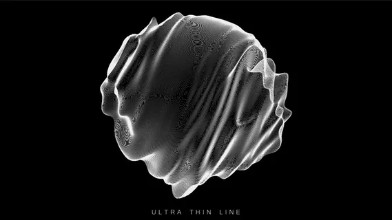 扭曲的线球背景