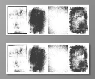 矩形复古框套装