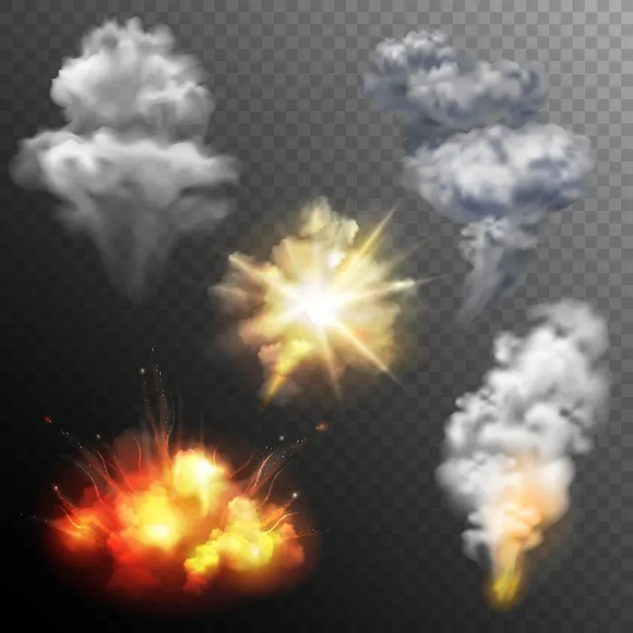 烟花爆炸形状集eps,ai矢量模版下载