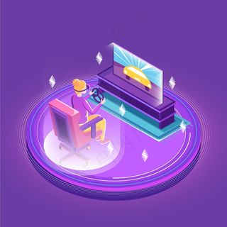 佩戴虚拟现实耳机进行角色扮演