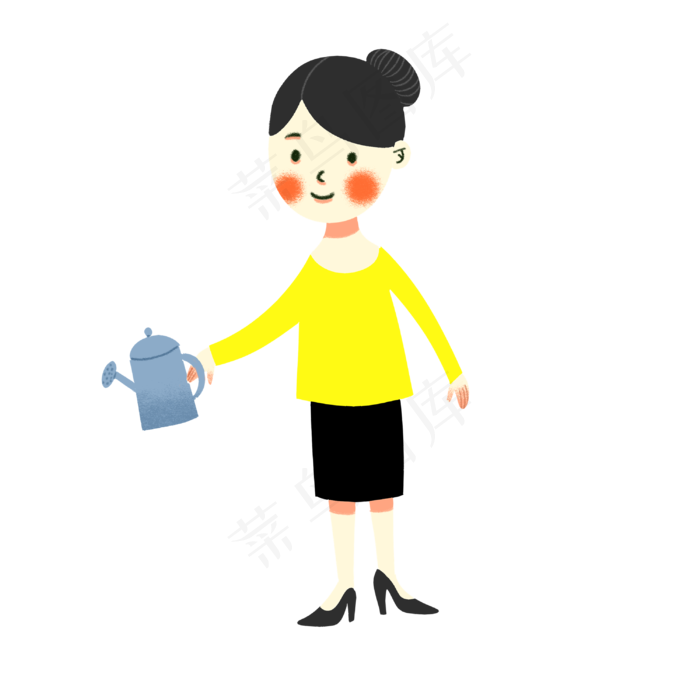 手绘矢量卡通可爱教师节老师