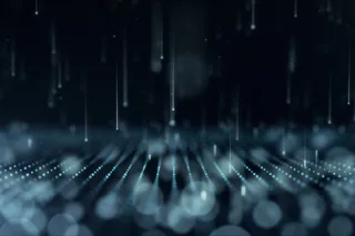 带有移动和闪烁粒子的抽象背景