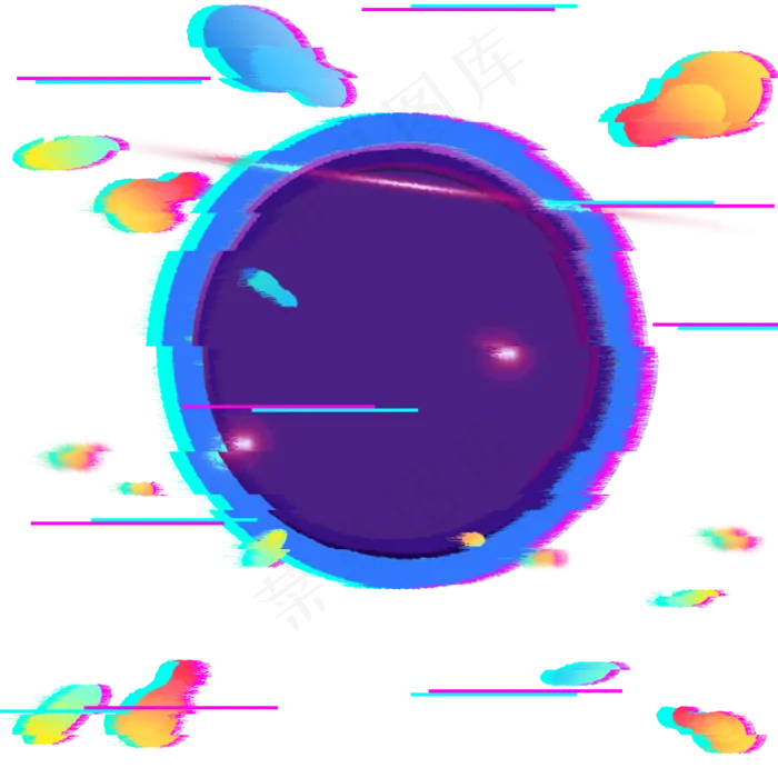 抖音风格电商免抠图(2000X2000(DPI:300))psd模版下载