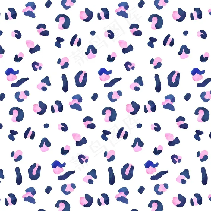水彩画动物图案eps,ai矢量模版下载
