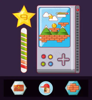 视频游戏场景界面