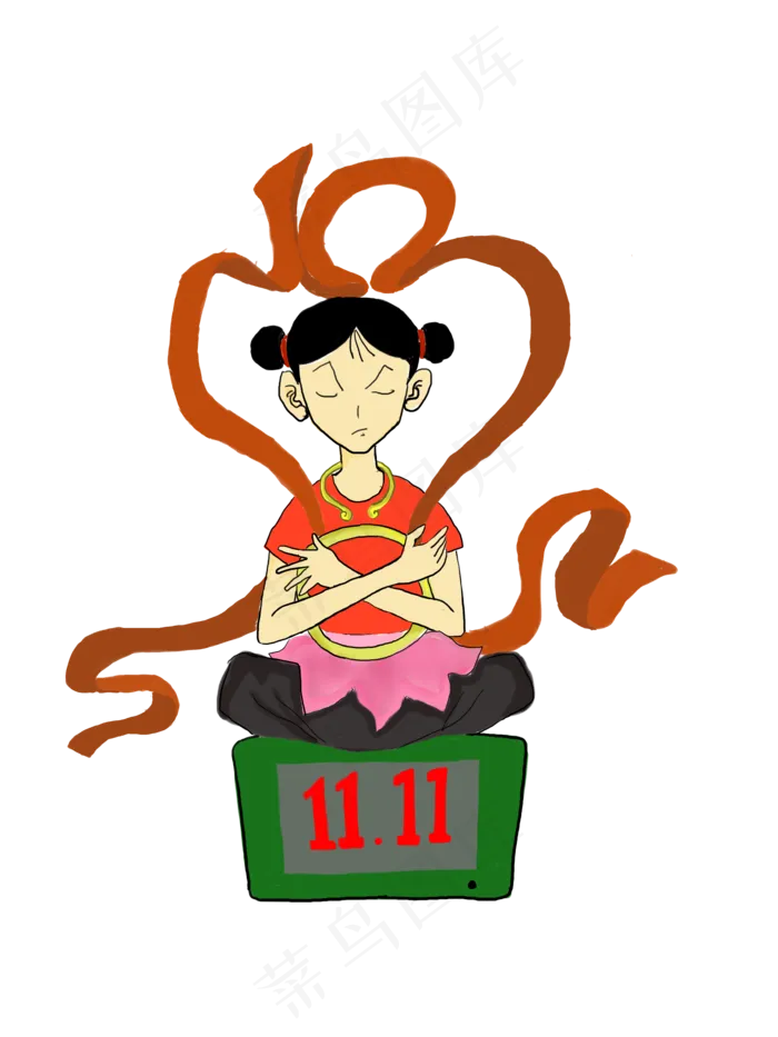 哈哈双十一要不要换个乾坤圈(3456X4608(DPI:72))psd模版下载