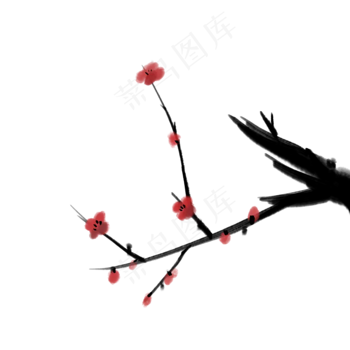 花朵梅花植物(2000X2000(DPI:300))psd模版下载