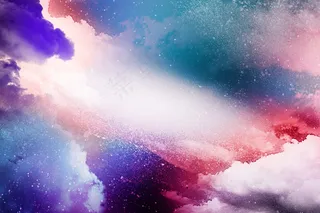 多彩抽象宇宙带纹理的背景