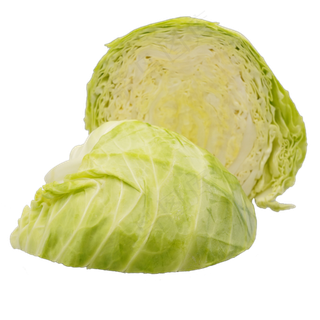 切开绿色茴子白