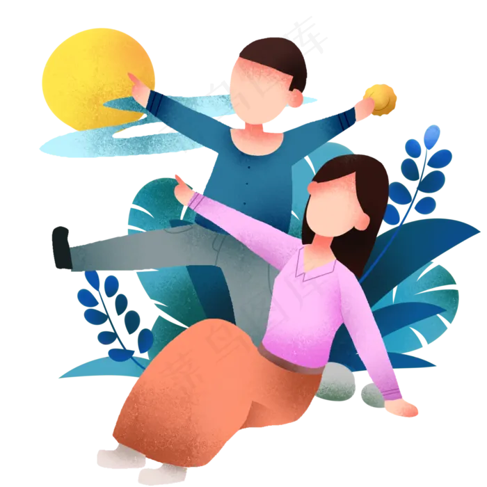 中秋节欢乐节日(3000X3000(DPI:299))psd模版下载