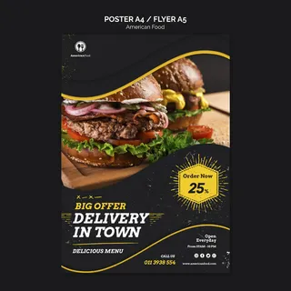 美国食品海报设计