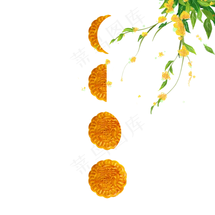 中秋月饼(2000X2000(DPI:72))psd模版下载