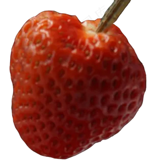 一个红色的新鲜草莓