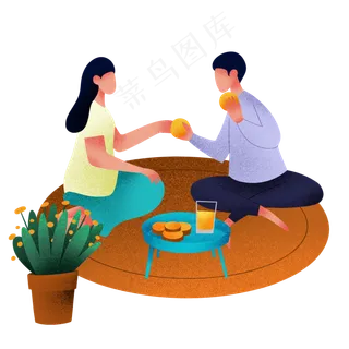 中秋团员吃月饼