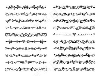 手绘装饰分隔器系列