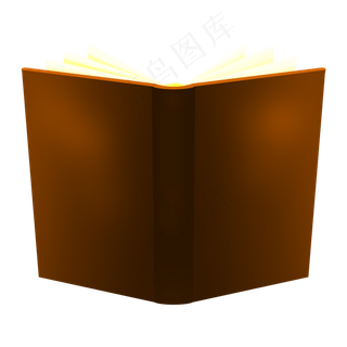 教师节立在讲台上的精美课本免抠