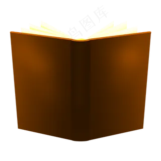 教师节立在讲台上的精美课本免抠