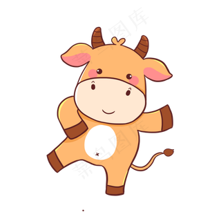 卡通牛素材
