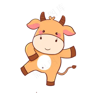 卡通牛素材