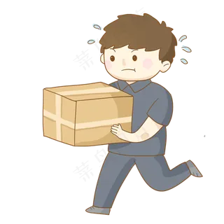 双十一购物节辛苦送快递的快递员