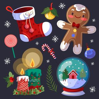 手绘圣诞元素系列